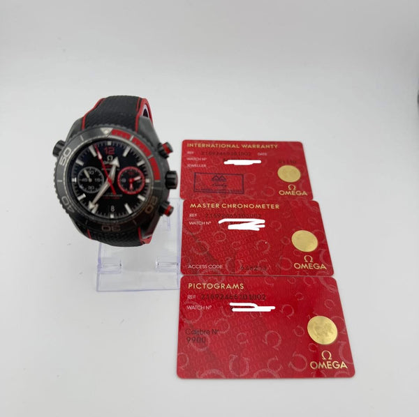 Omega SEAMASTER
PLANET OCEAN 600M
45.5 MM, Chronometer BLACK CERAMIC ON RUBBER STRAP 215.92.46.51.01.002